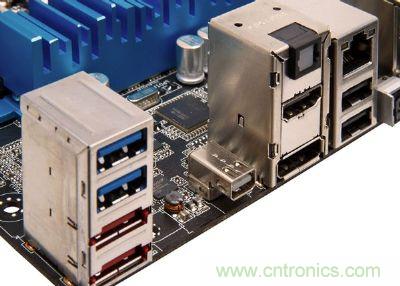 在高檔、新穎的主板，已經(jīng)開始搭載Thunderbolt高速傳輸接口