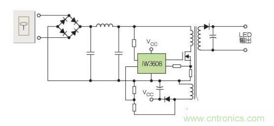 初級側(cè)驅(qū)動(dòng)器可通過在輸出級使用變壓器，設(shè)計(jì)成隔離式配置；或通過使用電感器替代輸出變壓器，并選用降壓控制器替代反激電路，設(shè)計(jì)成非隔離配置。
