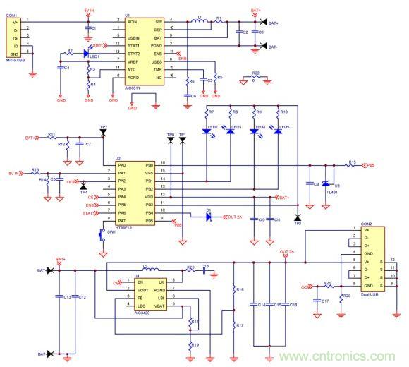 移動電源電路的三種設(shè)計方案，哪個技高一籌？