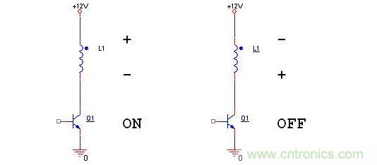 感性負(fù)載切斷時瞬態(tài)高壓