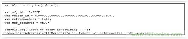 圖20 &ndash;AltBeacon node.js 應用