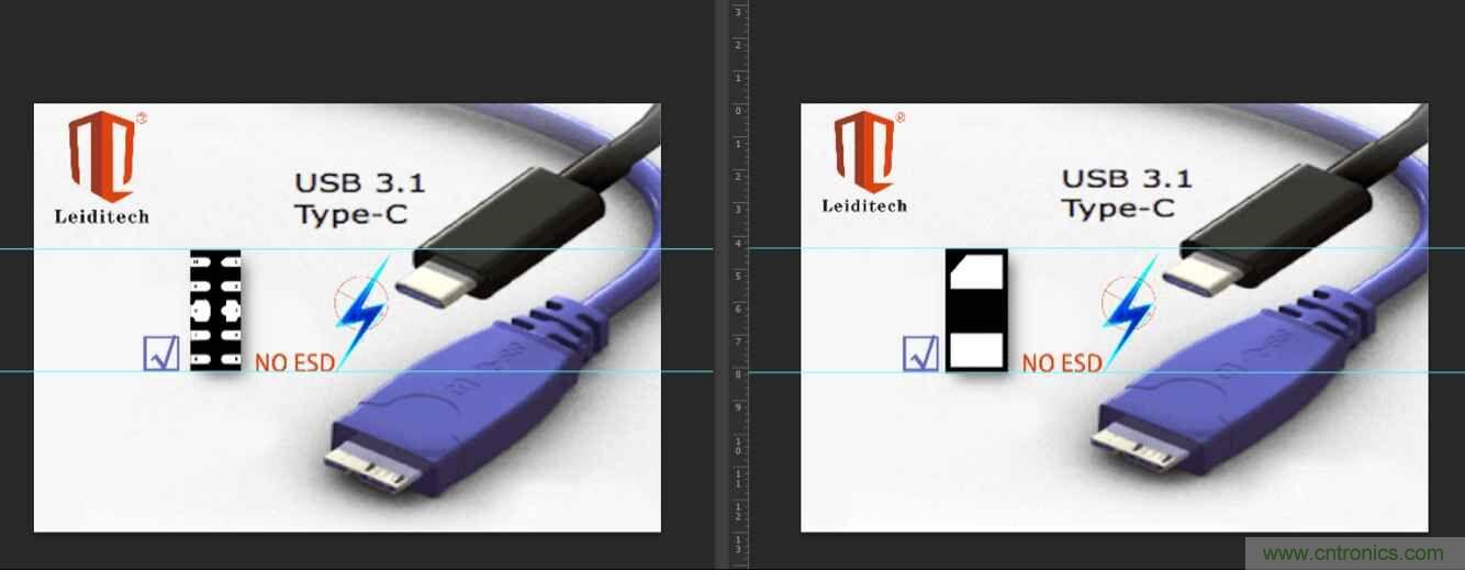 Leiditech推出超低電容ESD，用來保護USB Type-C