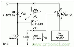 為5V 1-Wire&reg;從器件提供過壓保護