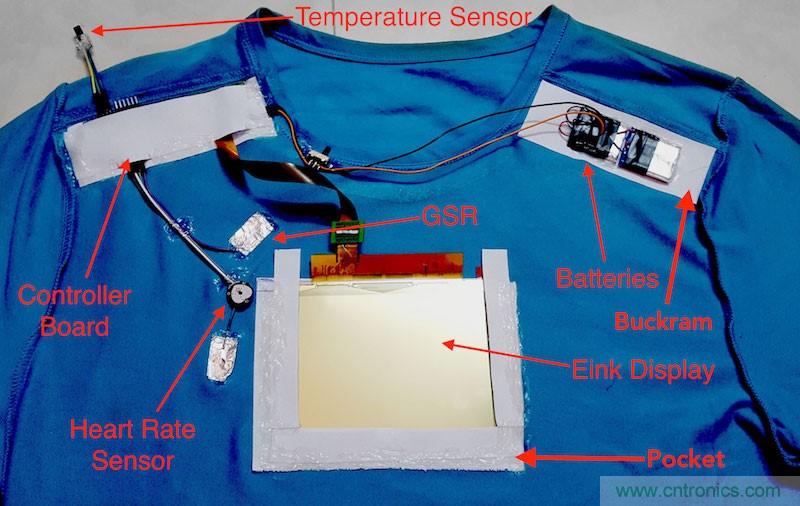 如何DIY一款能監控個人情緒的電子T恤？